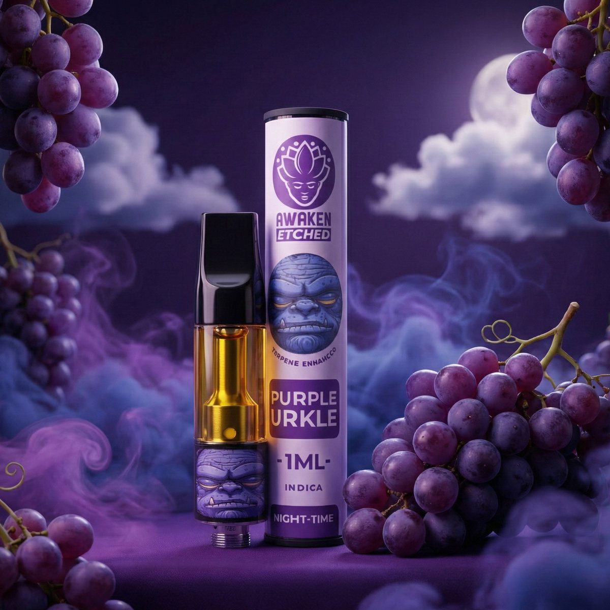 Awaken Etched Vape Refill - Purple Urkle (1ML)